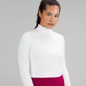 Lululemon Rulu run cropped half zip